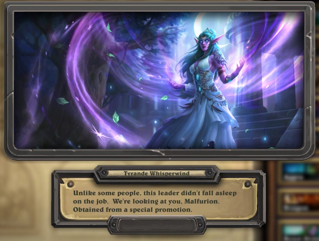 Tyrande Whisperwind Hero Skin