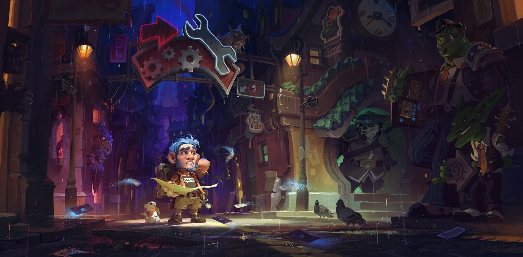 Mean Streets of Gadgetzan Key Art