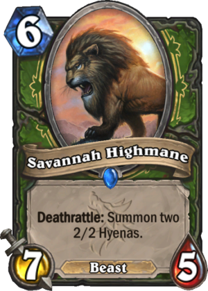 Savannah Highmane Card