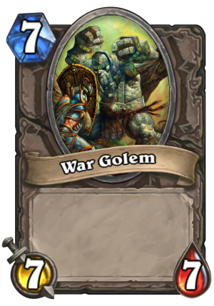 War Golem Card