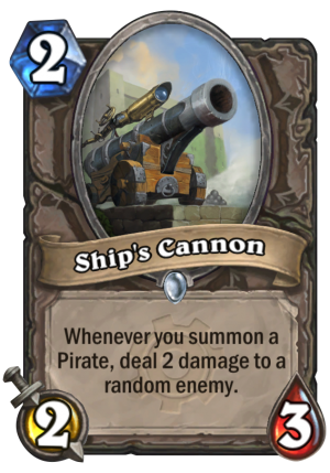 Ship’s Cannon Card