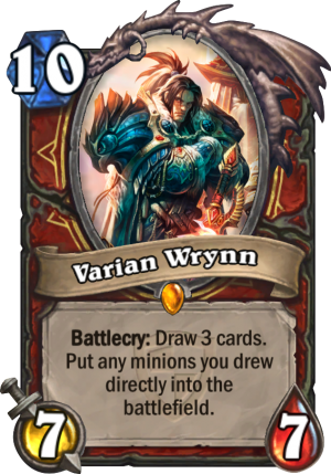 Varian Wrynn Card