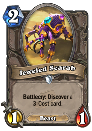 Jeweled Scarab Card