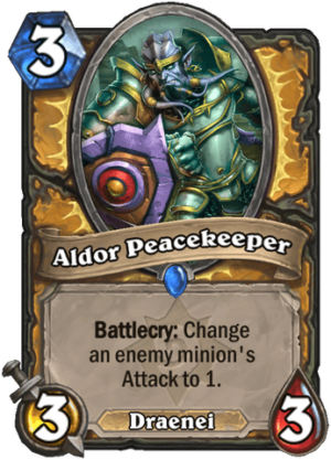 Aldor Peacekeeper Card