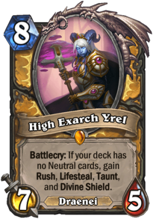 High Exarch Yrel Card