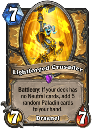 Lightforged Crusader Card