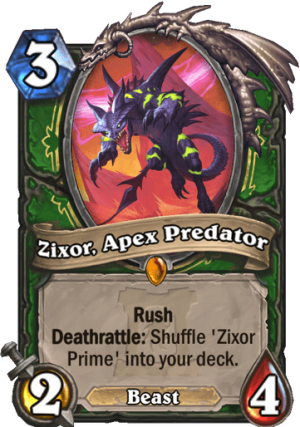 Zixor, Apex Predator Card