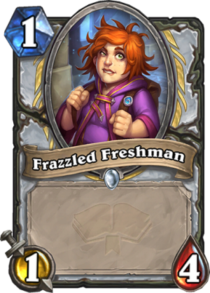 Frazzled Freshman Card