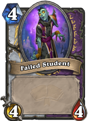 Failed Student Card