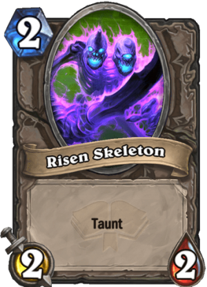 Risen Skeleton Card