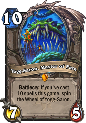 Yogg-Saron, Master of Fate Card