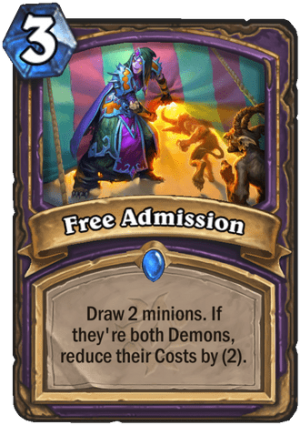 Free Admission Card