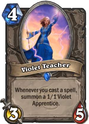 Violet Teacher Card