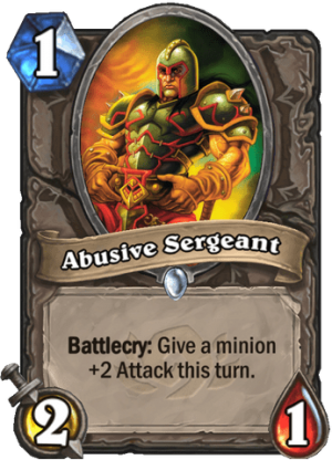 Abusive Sergeant Card