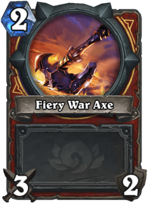 Fiery War Axe Card