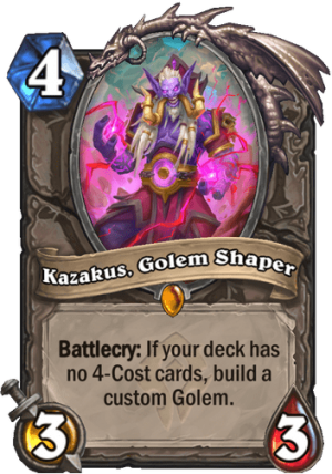 Kazakus, Golem Shaper Card