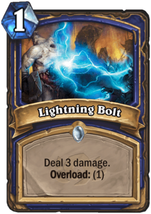 Lightning Bolt Card