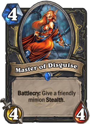 Master of Disguise Card