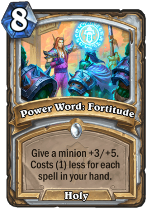 Power Word: Fortitude Card