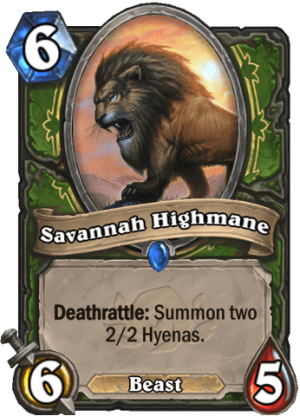 Savannah Highmane Card