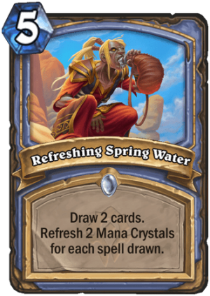 Refreshing Spring Water Card