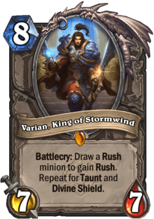 Varian, King of Stormwind Card