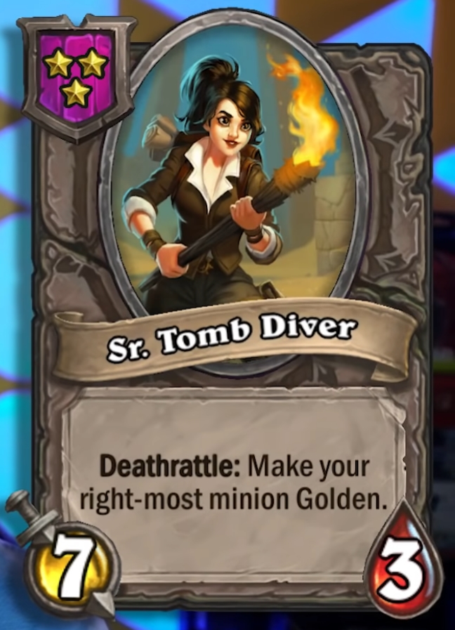 Sr. Tomb Diver (Reno Jackson) Card!