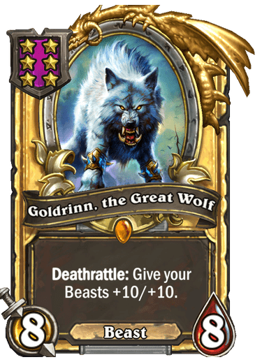 Goldrinn, the Great Wolf Card