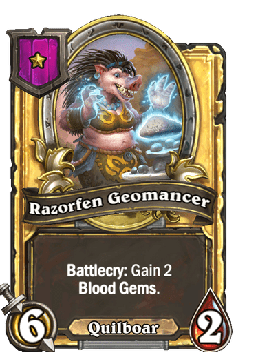 Razorfen Geomancer Card