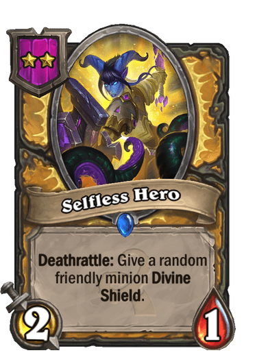 Selfless Hero Card!