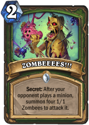 ZOMBEEEES!!! Card