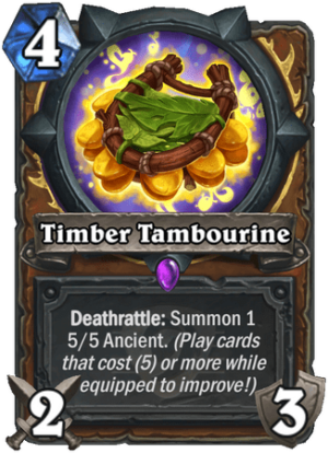 Timber Tambourine Card