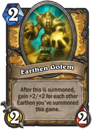 Earthen Golem Card