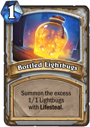 Bottled Lightbugs Card