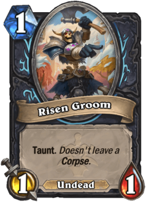 Risen Groom Card