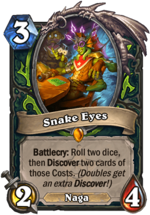 Snake Eyes Card