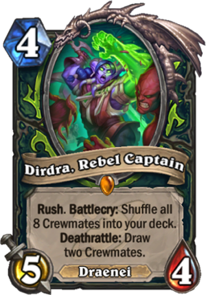 Dirdra, Rebel Captain Card