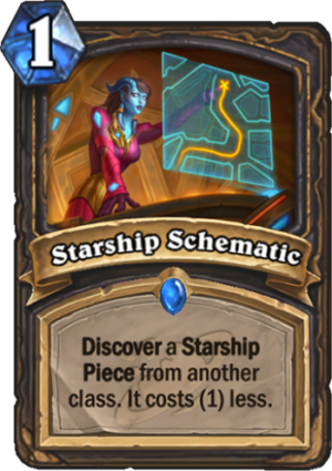 Starship Schematic Card