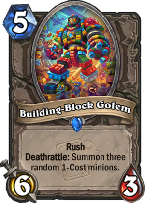 Building-Block Golem Card