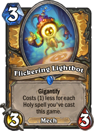 Flickering Lightbot Card