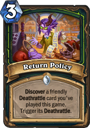 Return Policy Card