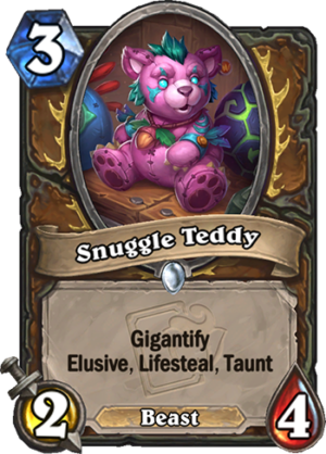 Snuggle Teddy Card