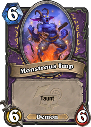 Monstrous Imp Card