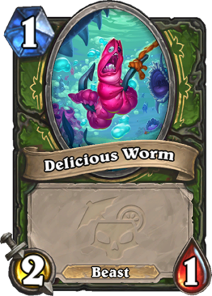 Delicious Worm Card