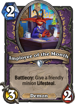 Imployee of the Month Card