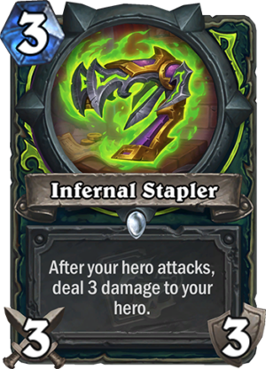 Infernal Stapler Card