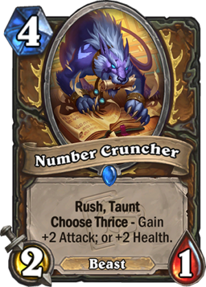 Number Cruncher Card