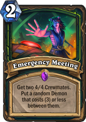 Emergency Meeting Card