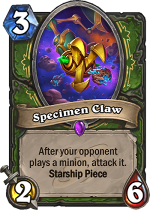 Specimen Claw Card