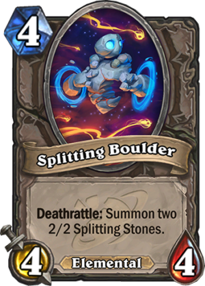 Splitting Boulder Card